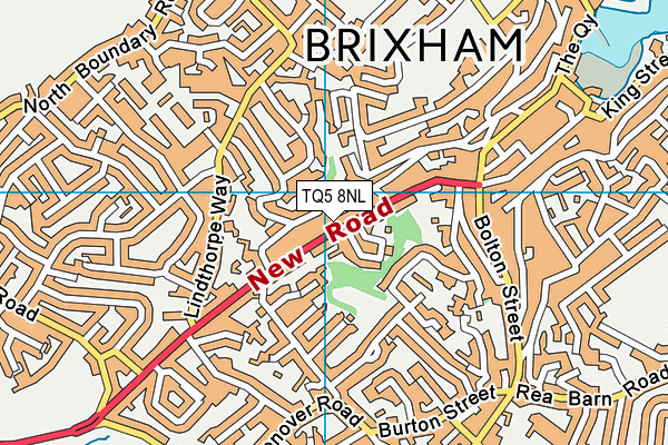 TQ5 8NL map - OS VectorMap District (Ordnance Survey)