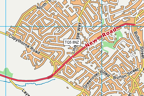 TQ5 8NZ map - OS VectorMap District (Ordnance Survey)