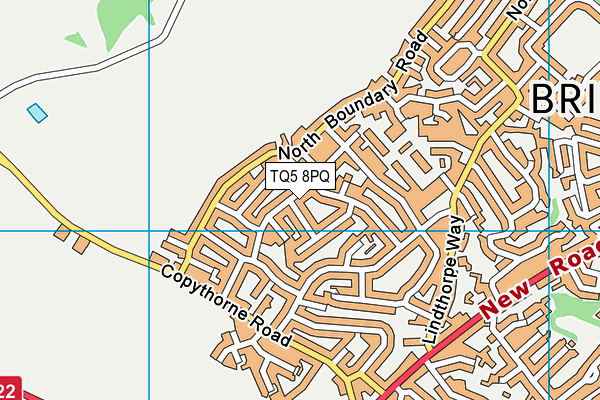 TQ5 8PQ map - OS VectorMap District (Ordnance Survey) TQ5 8PQ map - OS VectorMap District (Ordnance Survey)