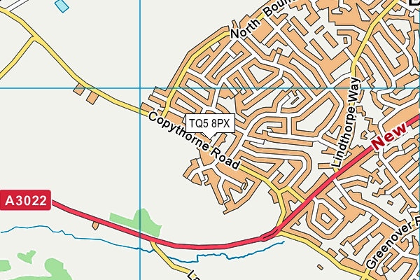 TQ5 8PX map - OS VectorMap District (Ordnance Survey) TQ5 8PX map - OS VectorMap District (Ordnance Survey)