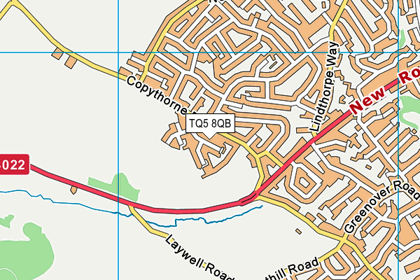 TQ5 8QB map - OS VectorMap District (Ordnance Survey)