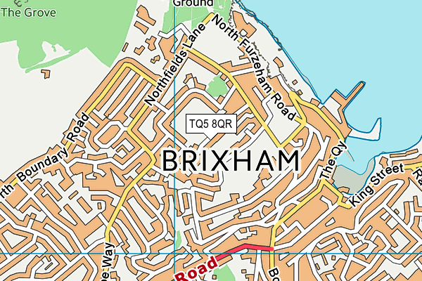 TQ5 8QR map - OS VectorMap District (Ordnance Survey)