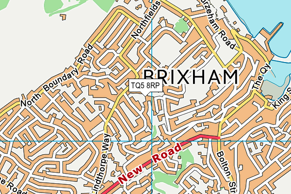 TQ5 8RP map - OS VectorMap District (Ordnance Survey)