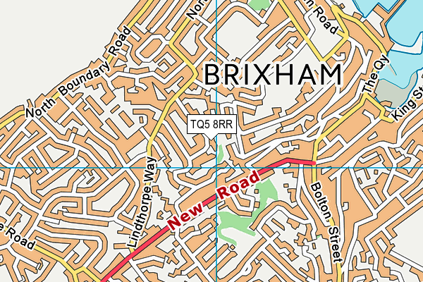 TQ5 8RR map - OS VectorMap District (Ordnance Survey)