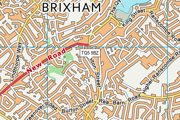 TQ5 9BZ map - OS VectorMap District (Ordnance Survey)