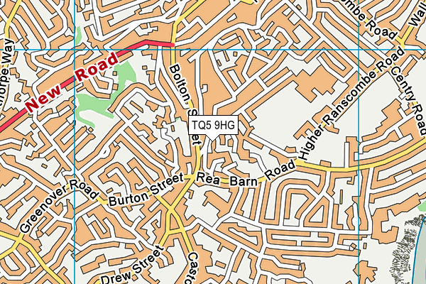TQ5 9HG map - OS VectorMap District (Ordnance Survey)