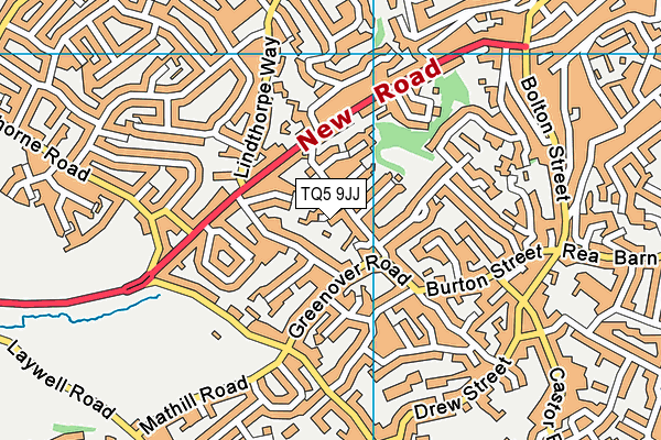 TQ5 9JJ map - OS VectorMap District (Ordnance Survey) TQ5 9JJ map - OS VectorMap District (Ordnance Survey)