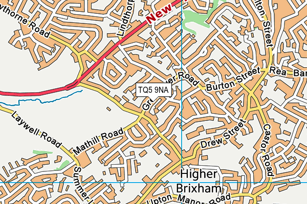 TQ5 9NA map - OS VectorMap District (Ordnance Survey)