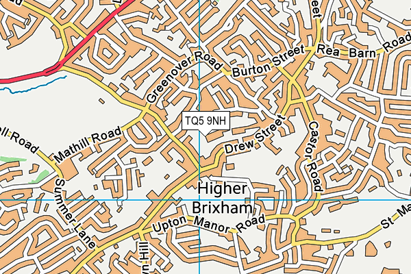 TQ5 9NH map - OS VectorMap District (Ordnance Survey)