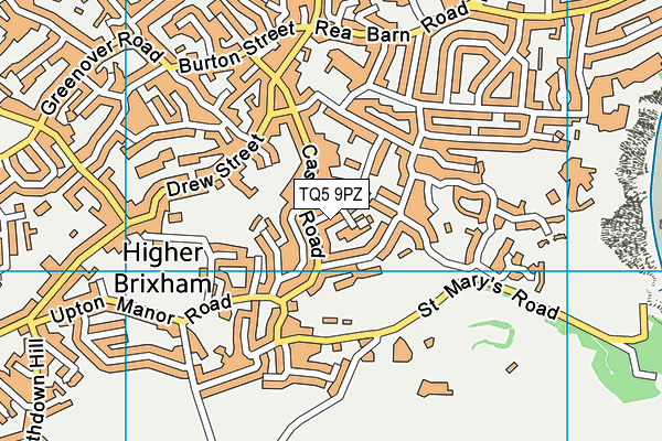 TQ5 9PZ map - OS VectorMap District (Ordnance Survey)