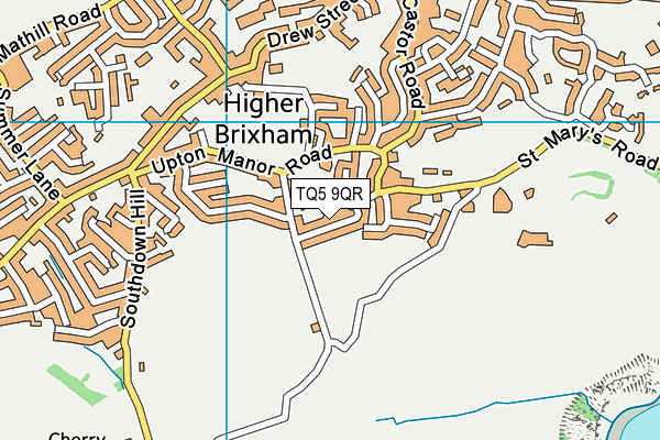 TQ5 9QR map - OS VectorMap District (Ordnance Survey)