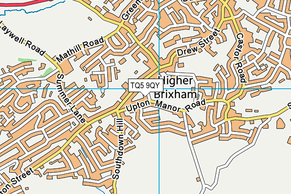 TQ5 9QY map - OS VectorMap District (Ordnance Survey)