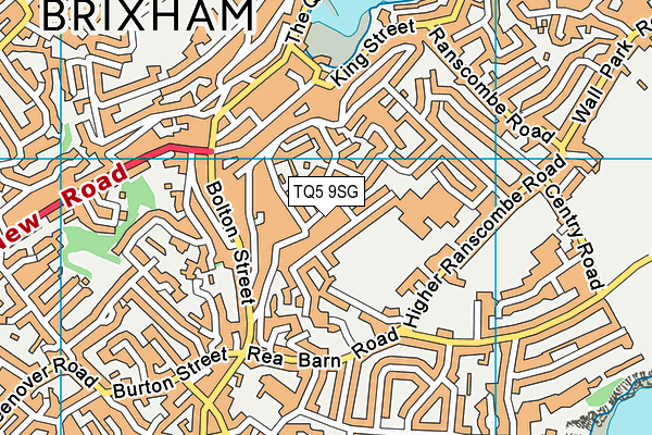 TQ5 9SG map - OS VectorMap District (Ordnance Survey)