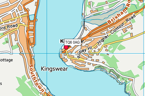 TQ6 0AG map - OS VectorMap District (Ordnance Survey) TQ6 0AG map - OS VectorMap District (Ordnance Survey)