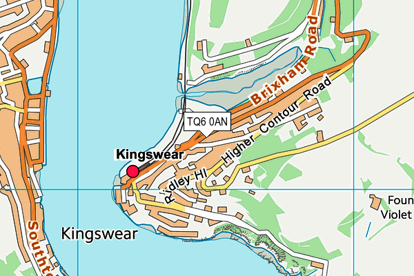 TQ6 0AN map - OS VectorMap District (Ordnance Survey) TQ6 0AN map - OS VectorMap District (Ordnance Survey)