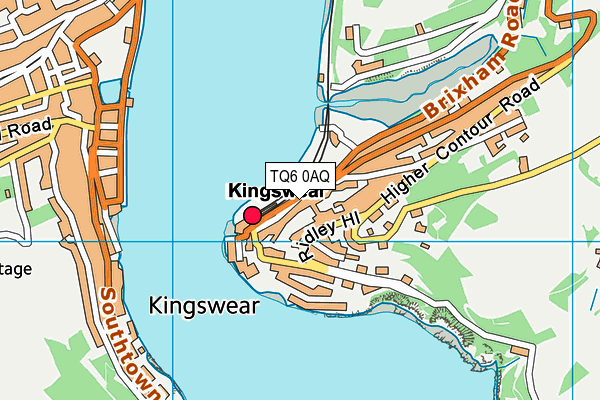 TQ6 0AQ map - OS VectorMap District (Ordnance Survey)