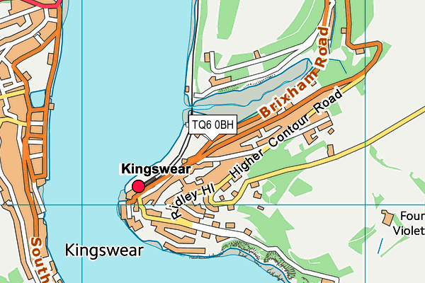 TQ6 0BH map - OS VectorMap District (Ordnance Survey) TQ6 0BH map - OS VectorMap District (Ordnance Survey)