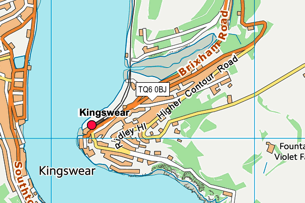 TQ6 0BJ map - OS VectorMap District (Ordnance Survey) TQ6 0BJ map - OS VectorMap District (Ordnance Survey)