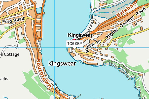 TQ6 0BP map - OS VectorMap District (Ordnance Survey) TQ6 0BP map - OS VectorMap District (Ordnance Survey)