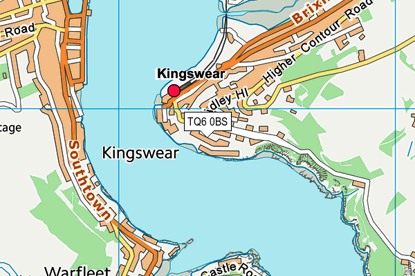 TQ6 0BS map - OS VectorMap District (Ordnance Survey) TQ6 0BS map - OS VectorMap District (Ordnance Survey)