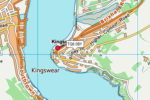 TQ6 0BY map - OS VectorMap District (Ordnance Survey) TQ6 0BY map - OS VectorMap District (Ordnance Survey)
