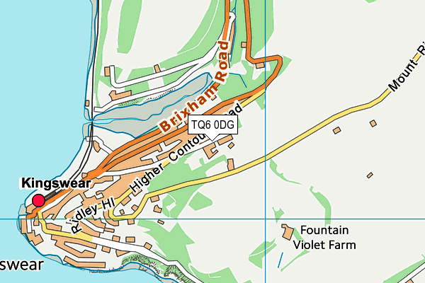 TQ6 0DG map - OS VectorMap District (Ordnance Survey) TQ6 0DG map - OS VectorMap District (Ordnance Survey)