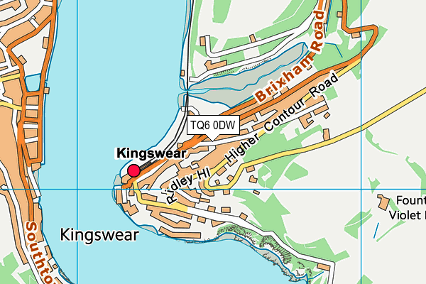 TQ6 0DW map - OS VectorMap District (Ordnance Survey) TQ6 0DW map - OS VectorMap District (Ordnance Survey)
