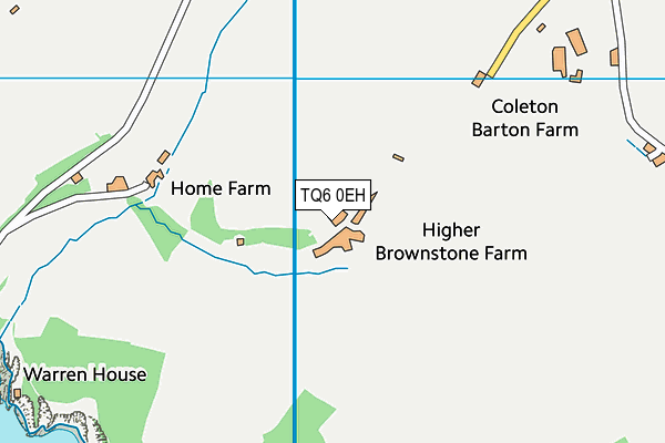 TQ6 0EH map - OS VectorMap District (Ordnance Survey) TQ6 0EH map - OS VectorMap District (Ordnance Survey)