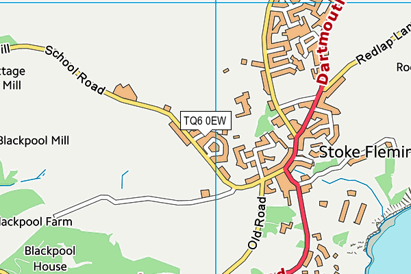 TQ6 0EW map - OS VectorMap District (Ordnance Survey) TQ6 0EW map - OS VectorMap District (Ordnance Survey)