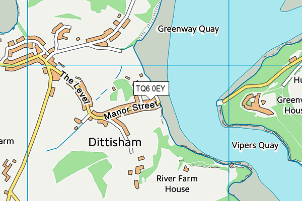TQ6 0EY map - OS VectorMap District (Ordnance Survey) TQ6 0EY map - OS VectorMap District (Ordnance Survey)