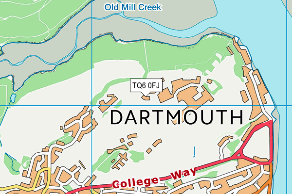 TQ6 0FJ map - OS VectorMap District (Ordnance Survey) TQ6 0FJ map - OS VectorMap District (Ordnance Survey)