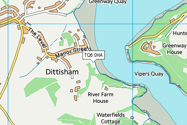 TQ6 0HA map - OS VectorMap District (Ordnance Survey) TQ6 0HA map - OS VectorMap District (Ordnance Survey)