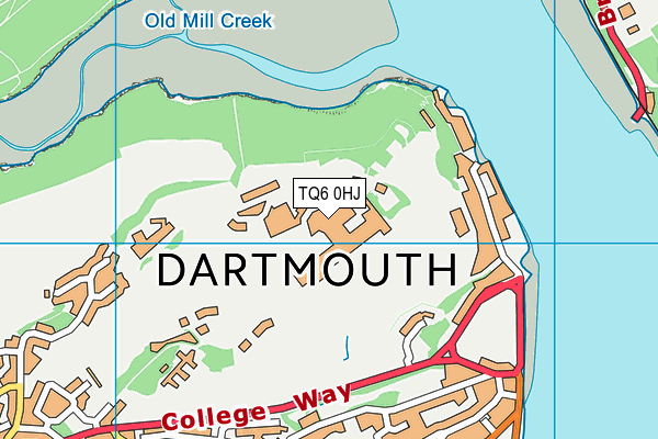 TQ6 0HJ map - OS VectorMap District (Ordnance Survey) TQ6 0HJ map - OS VectorMap District (Ordnance Survey)