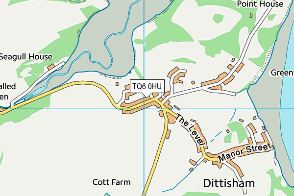 TQ6 0HU map - OS VectorMap District (Ordnance Survey) TQ6 0HU map - OS VectorMap District (Ordnance Survey)