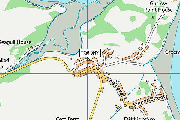 TQ6 0HY map - OS VectorMap District (Ordnance Survey) TQ6 0HY map - OS VectorMap District (Ordnance Survey)