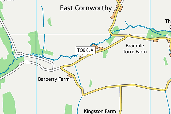 TQ6 0JA map - OS VectorMap District (Ordnance Survey)