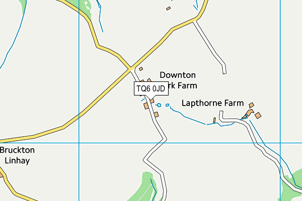 TQ6 0JD map - OS VectorMap District (Ordnance Survey) TQ6 0JD map - OS VectorMap District (Ordnance Survey)