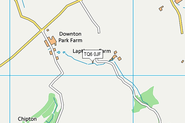TQ6 0JF map - OS VectorMap District (Ordnance Survey)