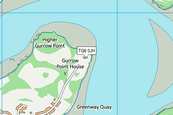 TQ6 0JH map - OS VectorMap District (Ordnance Survey)