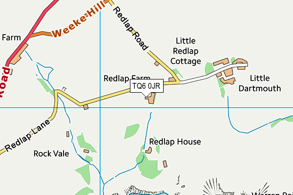 TQ6 0JR map - OS VectorMap District (Ordnance Survey) TQ6 0JR map - OS VectorMap District (Ordnance Survey)