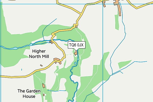 TQ6 0JX map - OS VectorMap District (Ordnance Survey)