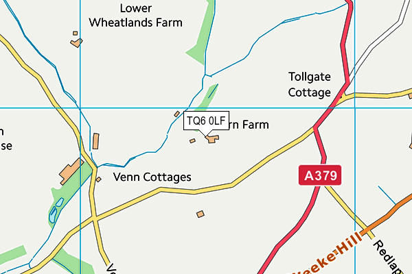 TQ6 0LF map - OS VectorMap District (Ordnance Survey) TQ6 0LF map - OS VectorMap District (Ordnance Survey)