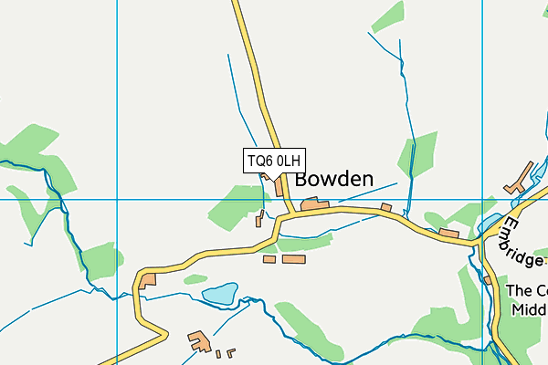 TQ6 0LH map - OS VectorMap District (Ordnance Survey)