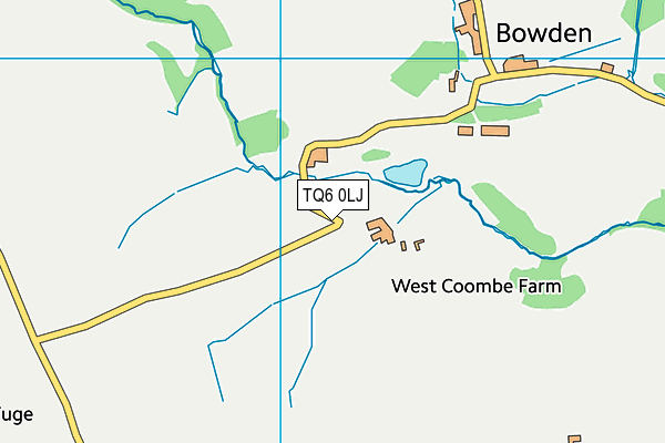 TQ6 0LJ map - OS VectorMap District (Ordnance Survey) TQ6 0LJ map - OS VectorMap District (Ordnance Survey)