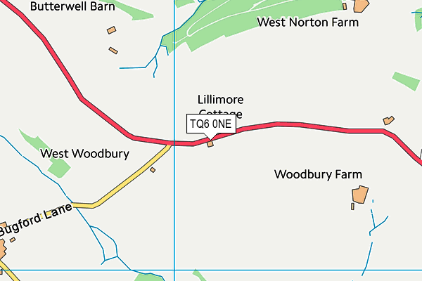 TQ6 0NE map - OS VectorMap District (Ordnance Survey) TQ6 0NE map - OS VectorMap District (Ordnance Survey)