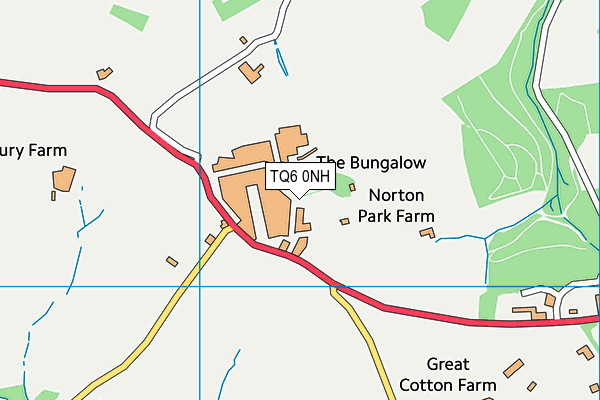TQ6 0NH map - OS VectorMap District (Ordnance Survey) TQ6 0NH map - OS VectorMap District (Ordnance Survey)