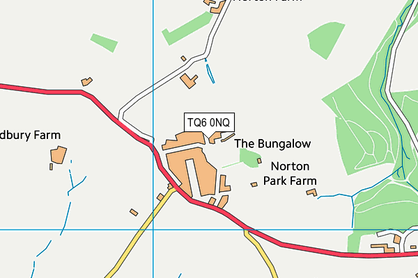 TQ6 0NQ map - OS VectorMap District (Ordnance Survey)