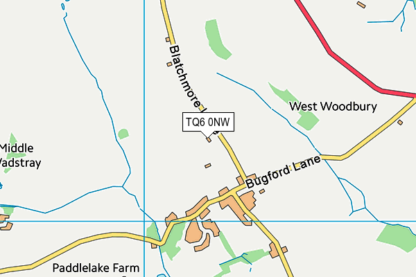 TQ6 0NW map - OS VectorMap District (Ordnance Survey) TQ6 0NW map - OS VectorMap District (Ordnance Survey)