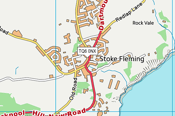 TQ6 0NX map - OS VectorMap District (Ordnance Survey) TQ6 0NX map - OS VectorMap District (Ordnance Survey)