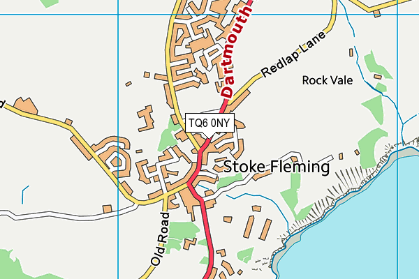 TQ6 0NY map - OS VectorMap District (Ordnance Survey)